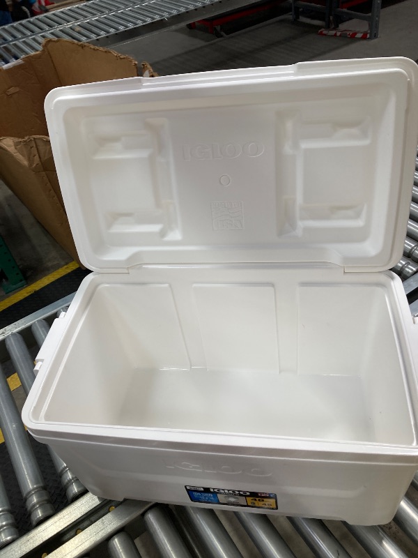 Photo 1 of **NOT IN ORIGINAL PACKAGE**Igloo 48 QT Laguna Hard Sided Ice Chest Cooler White EST PRICE 24.98