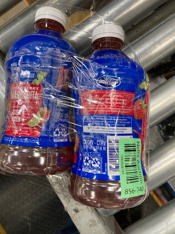 Photo 1 of 2 Pack Ocean Spray® Strawberry Margarita Cocktail Mixer, Drink Mixer Made with Real Fruit Juice, 32 Fl Oz Bottle