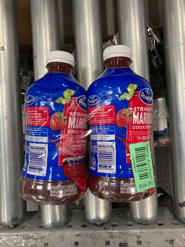 Photo 1 of 2 Pack  Ocean Spray® Strawberry Margarita Cocktail Mixer, Drink Mixer Made with Real Fruit Juice, 32 Fl Oz Bottle