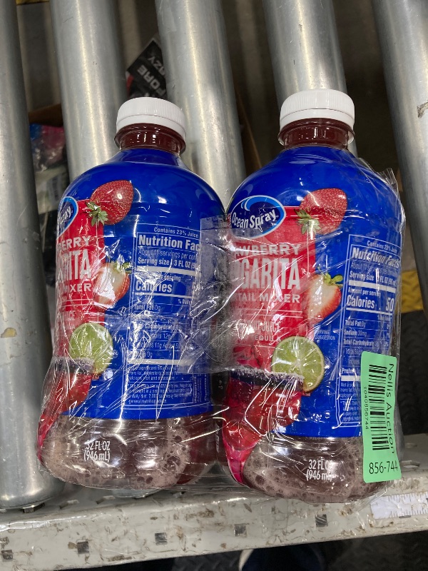 Photo 1 of 2 Pack Ocean Spray® Strawberry Margarita Cocktail Mixer, Drink Mixer Made with Real Fruit Juice, 32 Fl Oz Bottle