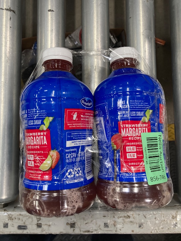 Photo 1 of 2 Pack Ocean Spray® Strawberry Margarita Cocktail Mixer, Drink Mixer Made with Real Fruit Juice, 32 Fl Oz Bottle