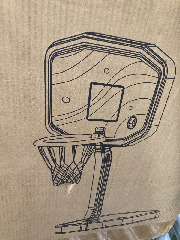 Photo 1 of ***MISSING NETS,RIM AND ALL ACCESSORIES/PARTS ONLY** Pool Basketball Hoop and Volleyball Net 2 in 1 LED Light Up Swimming Pool Basketball Hoop Outdoor Poolside Basketball Goal Pool Toys Pool Games Activities