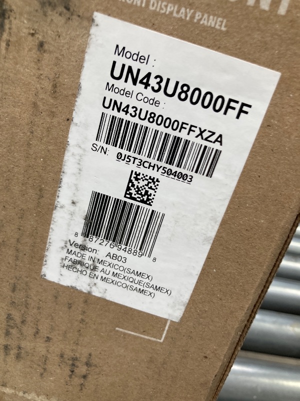 Photo 1 of Samsung 43-Inch Class Crystal UHD U8000F 4K Smart TV (2025 Model) Endless Free Content, Crystal Processor 4K, MetalStream Design, Knox Security, Alexa Built-in