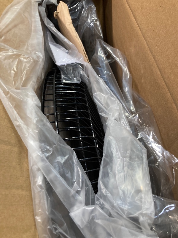 Photo 1 of **MISSING FAN BLADE**HOLMES 12" Table Fan, 75° Oscillation, 3 Speeds, 15° Adjustable Head Tilt, Ideal for Home, Bedroom or Office, Black