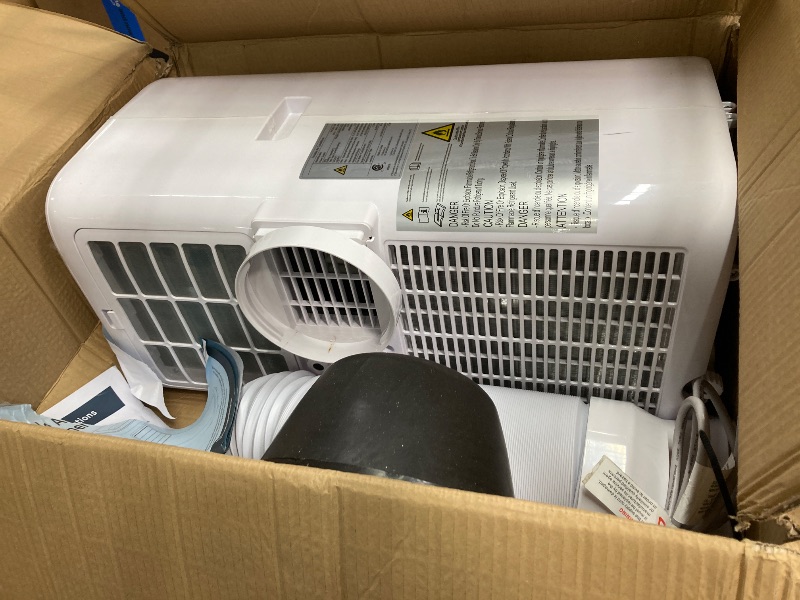 Photo 1 of 10000(DOE) BTU 700 sq. ft. Portable Air Conditioner with Remote Control and Dehumidifier for Apartment, Bedroom, White
