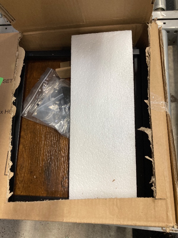 Photo 1 of *** see notes ***Satifur Nightstand, Side End Table with Charging Station, 2 Drawers, Rustic Brown **only one instead of two**
