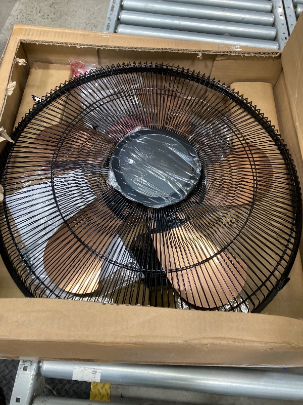 Photo 1 of 2 Pack 18" Wall Mount Fan with Remote, 3 Speeds Wall Oscillating Fan with 4800 CFM, Cooling Fan with 4 Timing, High Velocity Fans, Yellow
