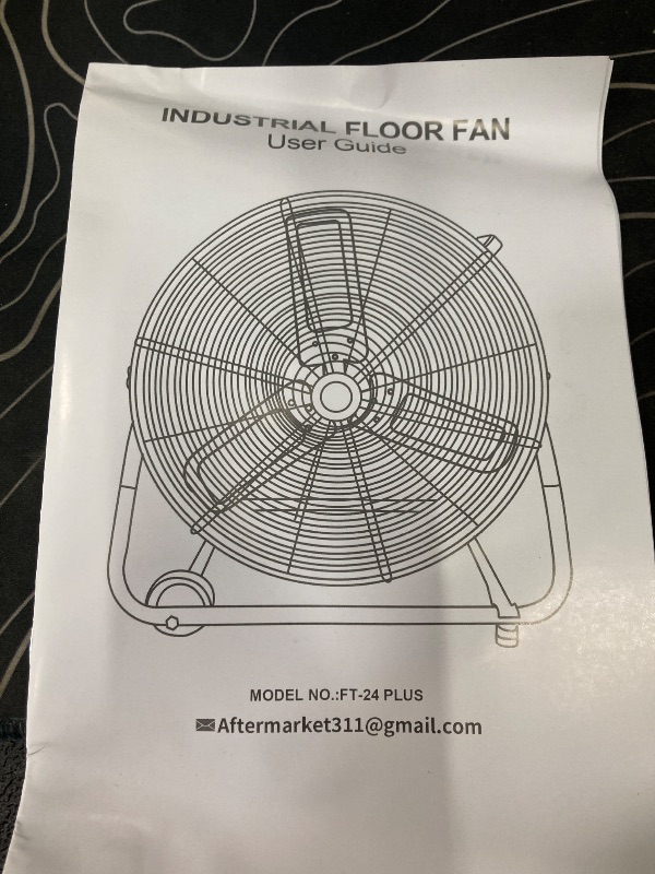 Photo 1 of 24 in. 2-Speed Portable Heavy-Duty Tilting Direct Drive Drum Fan in Red with Snap-On Wheels