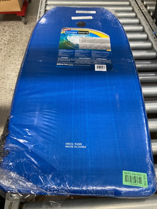 Photo 1 of **BOTTOM CORNER HAS BEND**Wham-O Bodyboard with EPS Core Wrist Leash 37" Lightweight Bodyboards Durable Body Board for Beach Adults Kids All Wave Conditions (Blue)