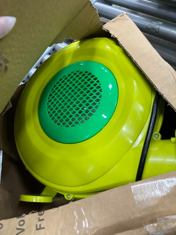 Photo 1 of  Bounce House Blower, 480W 0.64HP at 393 CFM, 4.2 Amps, 120V, Portable Inflatable Bubble House Blower