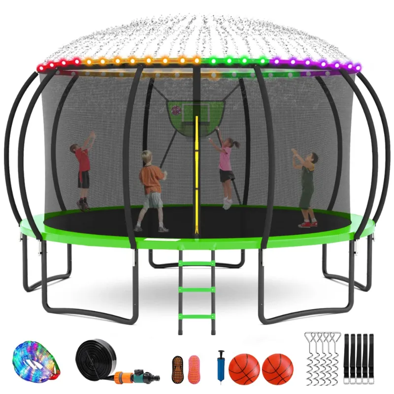 Photo 1 of 16FT Outdoor Trampoline for Kids & Adults