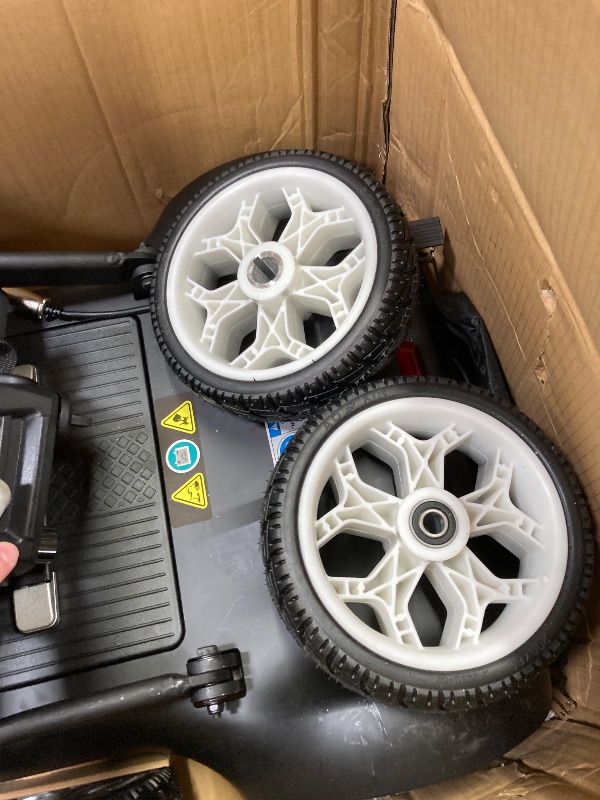 Photo 1 of ***PARTS ONLY***
4 Wheel Mobility Scooter, Electric Mobility Scooter for Adults, Driving 22 Miles, Airlines Approved, Foldable Scooter w/249WH*2 Batteries Charger Under Seat Storage Dustproof Cover (Blue)