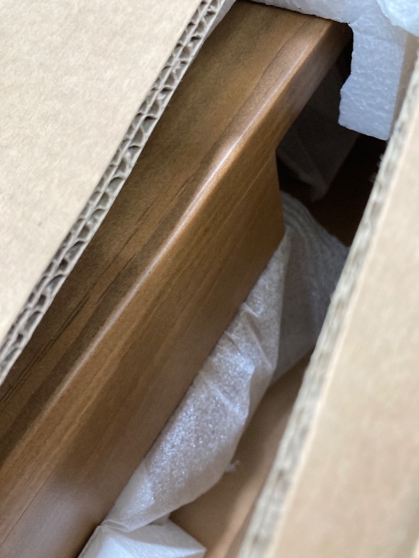 Photo 1 of Plank+Beam Forma Coffee Table, Solid Wood 48 Inch Modern Coffee Table with Shelf, Contemporary Center Table with Storage Space, Rectangle Tea Table with Storage, Pecan