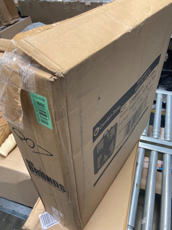 Photo 1 of ***PARTS ONLY***
Comfort Zone Box Fan with Carry Handle, 20 inch, 3 Speed Full-Force Air Circulation with Air Conditioner, Floor Fan, Bedroom Fan, Airflow 15.03 ft/sec, Ideal for Home, Bedroom & Office, CZ200ABK