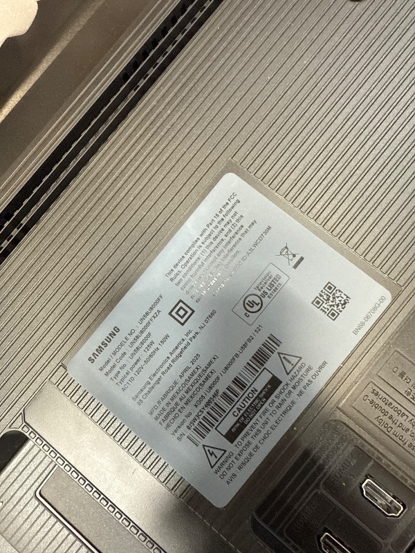 Photo 1 of ***(PARTS ONLY***SELLING AS PARTS ONLY***DAMAGED/SCREEN BROKEN)***

Samsung 58-Inch Class Crystal UHD U8000F 4K Smart TV (2025 Model) Endless Free Content, Crystal Processor 4K, MetalStream Design, Knox Security, Alexa Built-in