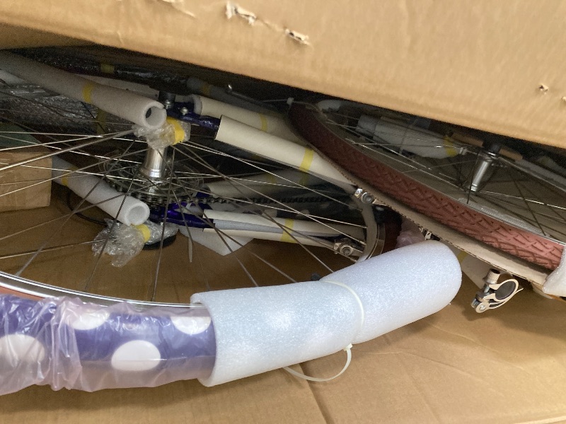 Photo 1 of ***(FRAME SLIGHTLY WARPED, PAINT CHIPS, OPEN BOX, SOME SCUFFS/SCRATCHES)***sixthreezero A/O Reach Your Destination Women's Limited 7-Speed Hybrid Commuter, Navy & White Spots  ***(FRAME SLIGHTLY WARPED, PAINT CHIPS, OPEN BOX, SOME SCUFFS/SCRATCHES)***