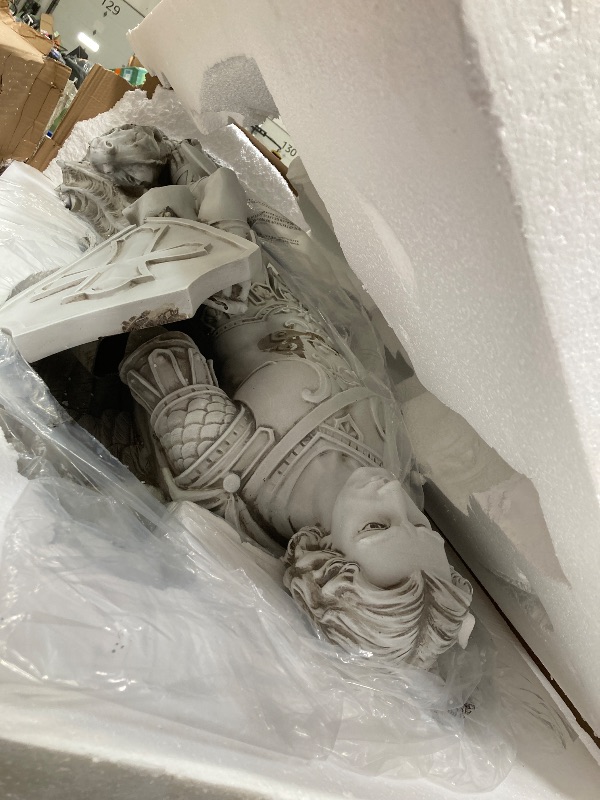 Photo 1 of ***with damages, broken, see the photos**Avalon Gallery Garden Statue - Archangel Saint Michael The Warrior Indoor/Outdoor Catholic Sculpture, 48" Tall, Large