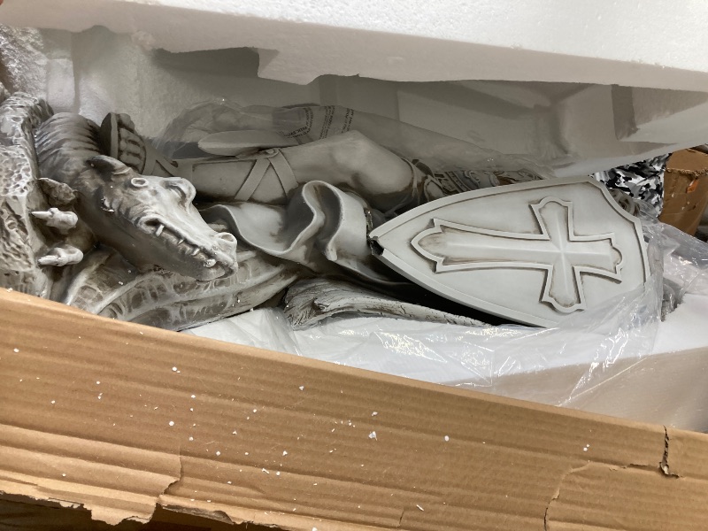 Photo 1 of ***with damages, broken, see the photos**Avalon Gallery Garden Statue - Archangel Saint Michael The Warrior Indoor/Outdoor Catholic Sculpture, 48" Tall, Large