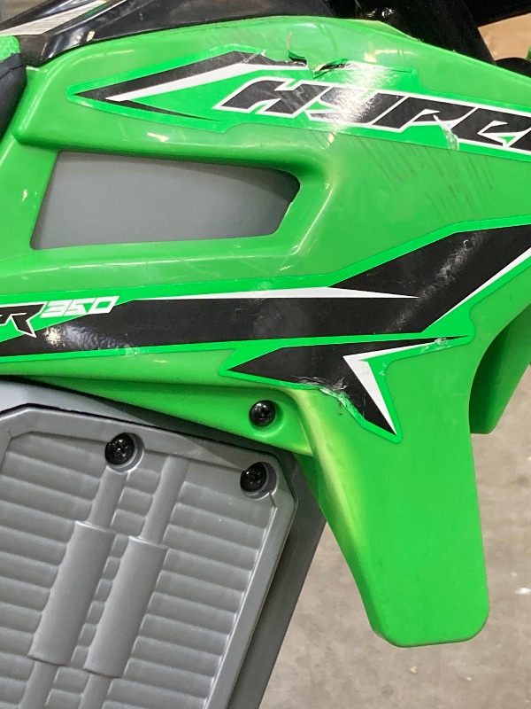 Photo 1 of ***SELLING AS IS...SEE ALL PHOTOS FOR DETAIL DESCRIPTION -ITEM NOT IN BOX, NOT PACKAGED, SOME SCUFF MARKS/SCRATCHES, DIRTY AREAS, NOT TESTED)****

Electric Motorcycle for Kids Electric Dirt Bike Teather Seat, Rear Brake, Electric Motorbike for Kids/Teens,