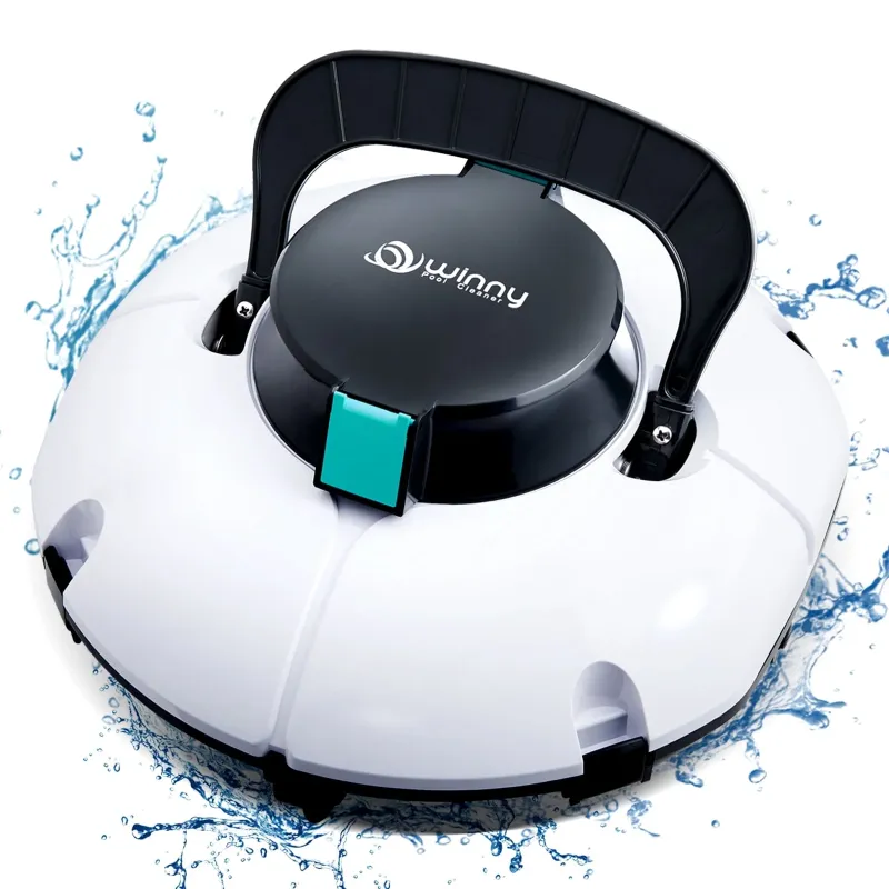 Photo 1 of (2025 Upgrade) Cordless Robotic Pool Cleaner, Winny Pool Cleaner Automatic Pool Vacuum with Dual Filters, 80 Mins Runtime, Ideal for Flat Above Pools up to 645 Sq.ft (White and Green)
