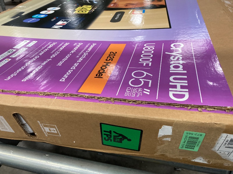 Photo 1 of ***PARTS ONLY***
Samsung 65-Inch Class Crystal UHD U8000F 4K Smart TV (2025 Model) Endless Free Content, Crystal Processor 4K, MetalStream Design, Knox Security, Alexa Built-in