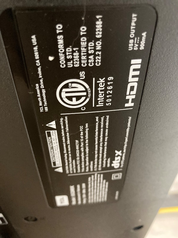 Photo 1 of **parts only** TCL 65-Inch Class QM6K Series QD-Mini LED 4K UHD Google Smart TV Best Value Mini-LED TV - QLED, 144hz, 288hz Gaming Rate, High Contrast Screen, Onkyo Audio, Dolby Atmos (65QM6K, 2025 Model)