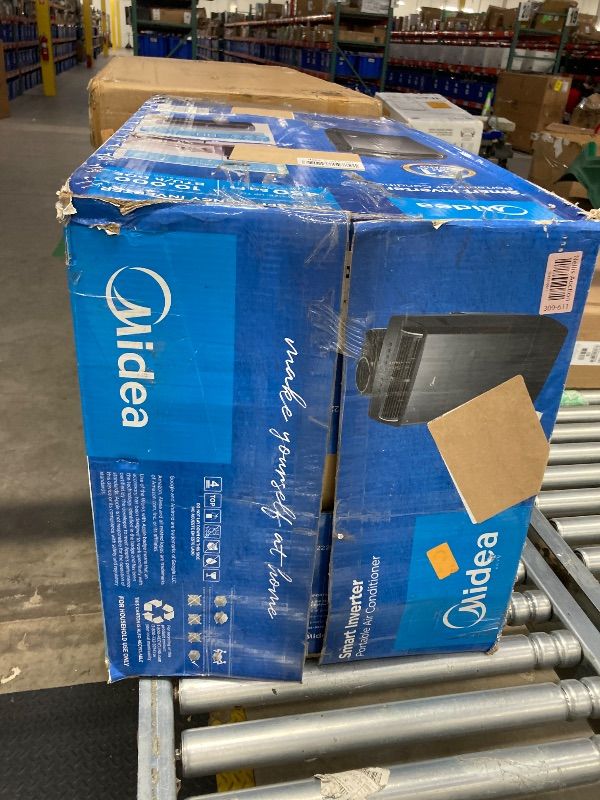 Photo 1 of ***PARTS ONLY***
Midea Duo 12,000 BTU (10,000 BTU SACC) High Efficiency Inverter, Ultra Quiet Portable Air Conditioner, Cools up to 450 Sq. Ft., Compatible with Alexa/Google Assistant, Includes Remote