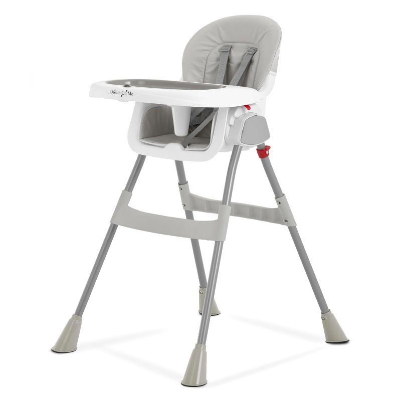 Photo 1 of  Me Portable 2-in-1 Tabletalk High Chair, Convertible Compact High Chair, Light Weight Portable Highchair, Grey