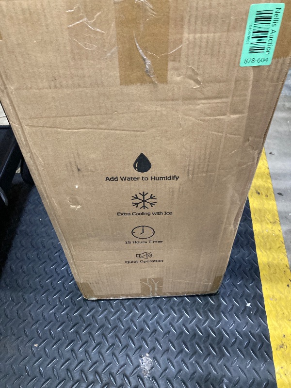 Photo 1 of 24" Windowless Portable Air Conditioner, 15H Timer & 120°Oscillation, 3-IN-1 Portable AC Unit with Remote, 2-Gal Tank, 3 Modes & 3 Speeds, Ultra-Quiet Ventless Swamp Cooler for Room Home Office, Jet