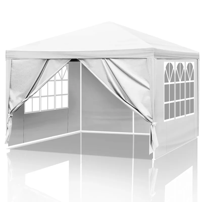 Photo 1 of ***PARTS ONLY***
Ktaxon 10' x 10' Party Tent Wedding Canopy Patio w/ 4 Side Walls White