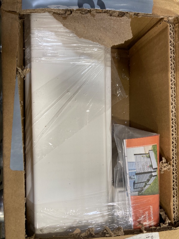 Photo 1 of 3.5ft H x 6ft W (1 Panel + 1 Post) No Dig WamBam All American Fence Kit, White Vinyl Picket Fence, Easy Install Outdoor Fence for Backyard or Patio, DIY Decorative Fencing, ZP19041