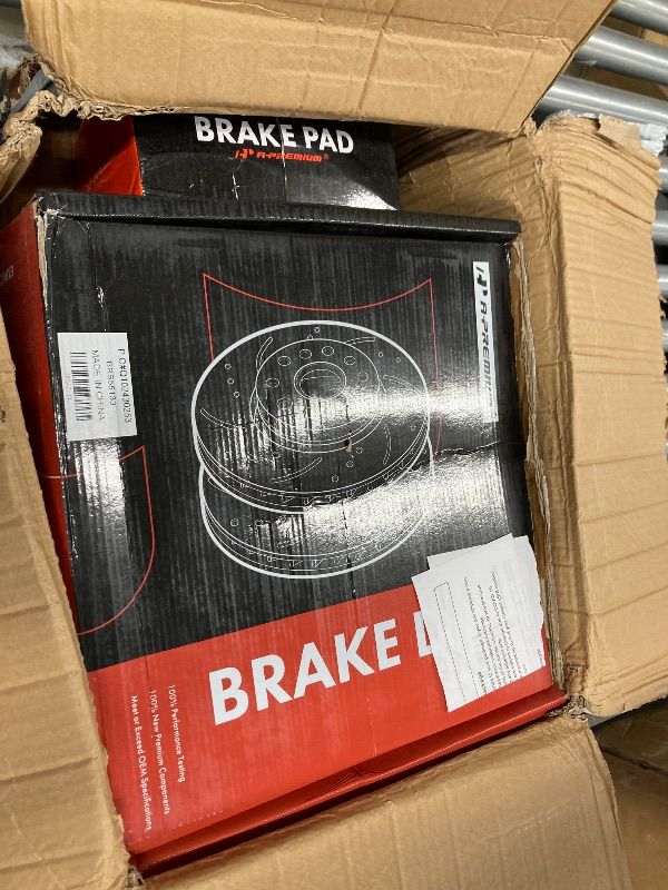 Photo 1 of A-Premium 13.58 inch (345mm) Rear Disc Brake Rotors + Ceramic Pads Kit Compatible with Select Cadillac, Chevy and GMC Models - Silverado Sierra 1500 2014-2019, Escalade, Suburban, Tahoe, Yukon 15-20