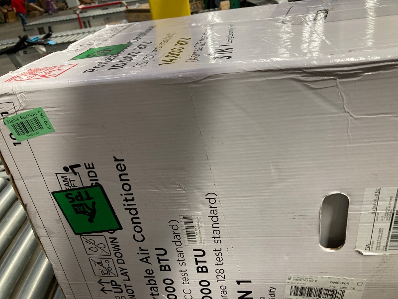 Photo 1 of 14000 BTU Portable Air Conditioners for Room up to 700 Sq. Ft, 3-IN-1 Portable AC Unit with Fan Dehumidifier, Drainage-free Cooling, 48 dB Quiet Sleep Mode, 24H Timer, Auto Swing, Windows Kit Included