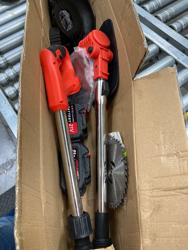 Photo 1 of  2-in-1 Brushless Pole Saw & 8" Chainsaw, 21V 4000mAh 14.1ft Cordless for Tree Trimming 