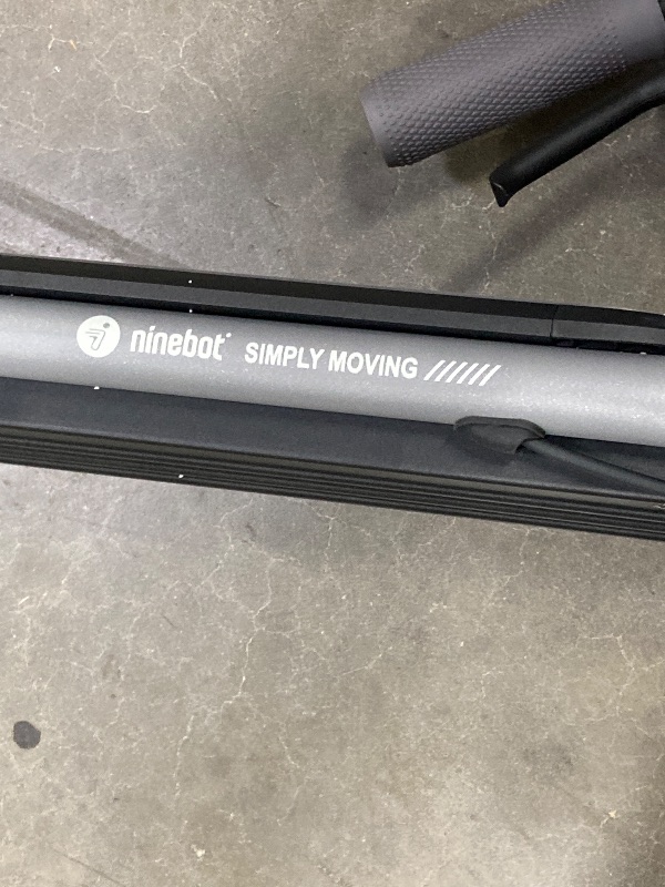 Photo 1 of ***(NOT IN ORIGINAL BOX, SEE ALL PHOTOS OF ACTUAL ITEM, SOME SCUFFS/SCRATCHES, BOX RIPPED/TORN)***
Segway Ninebot Pro Electric Scooter, 15.5 mph Top Speed, Front Suspension (E2P2 Only), Portable Kick Scooter for Adults,