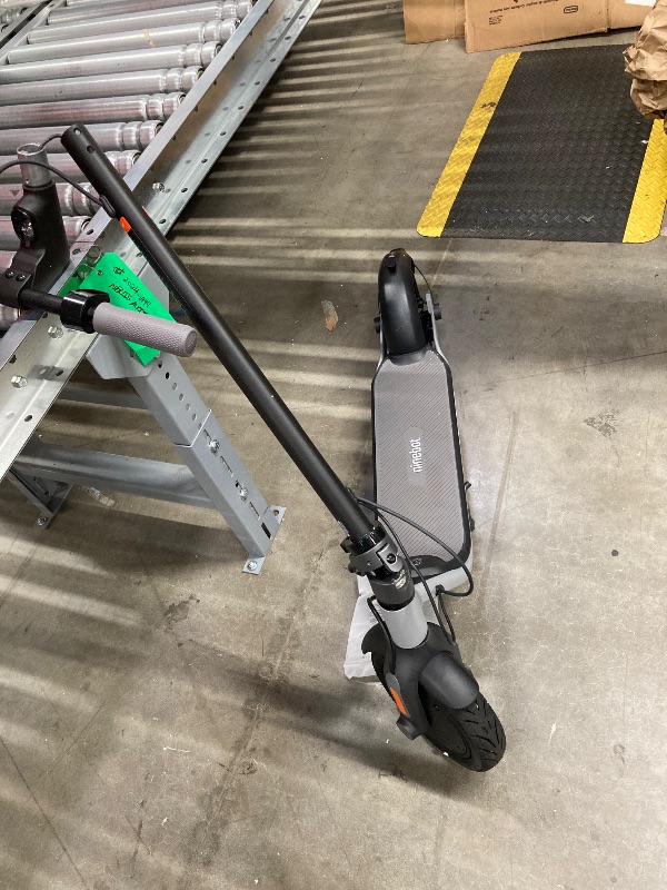Photo 1 of ***(NOT IN ORIGINAL BOX, SEE ALL PHOTOS OF ACTUAL ITEM, SOME SCUFFS/SCRATCHES, BOX RIPPED/TORN)***
Segway Ninebot Pro Electric Scooter, 15.5 mph Top Speed, Front Suspension (E2P2 Only), Portable Kick Scooter for Adults,