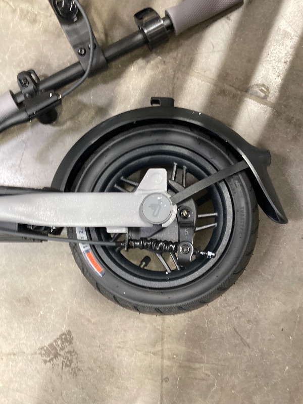 Photo 1 of ***(NOT IN ORIGINAL BOX, SEE ALL PHOTOS OF ACTUAL ITEM, SOME SCUFFS/SCRATCHES, BOX RIPPED/TORN)***
Segway Ninebot Pro Electric Scooter, 15.5 mph Top Speed, Front Suspension (E2P2 Only), Portable Kick Scooter for Adults,