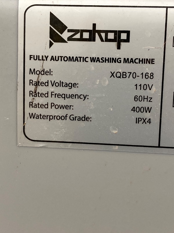 Photo 1 of ***DAMAGE -SELLING AS PARTS ONLY *** Ktaxon Portable Washing Machine, Full Automatic Washer and Dryer Combo, with Built-in Pump Drain 25 LBS Capacity Laundry Washer Spin Dryer for Apartment Dorm