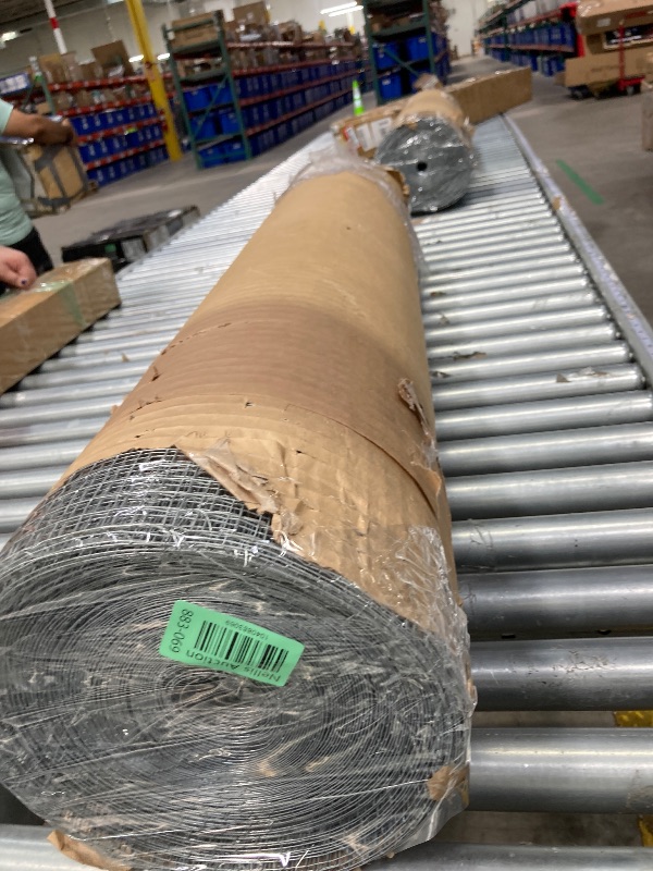 Photo 1 of AggFencer 48in x 100ft Hardware Cloth 1/2 inch Chicken Wire Fencing, Hot-Dipped Galvanized After Welding Garden Plant Supports Welded Metal Chicken Wire Poultry Animal Netting Cage Screen