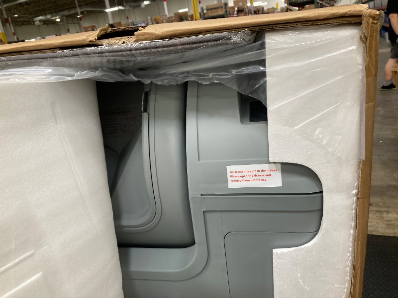 Photo 1 of **CRACK IN FRONT DOORWAY SIDE**100L Automatic Self-Cleaning Cat Litter Box - APP Control, Safe Alert, Smart Health Monitor, Grey