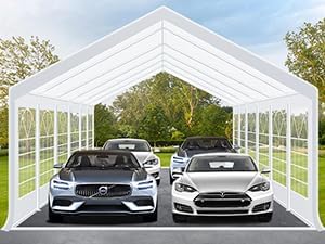 Photo 1 of +++NOT COMPLETE+++COBIZI Party Tents 20x40 Heavy Duty Waterproof, Tents for Parties with 8 Removable Sidewalls & 4 Built-in Sandbag, Outdoor Wedding Large Tent, UV 50+, White
