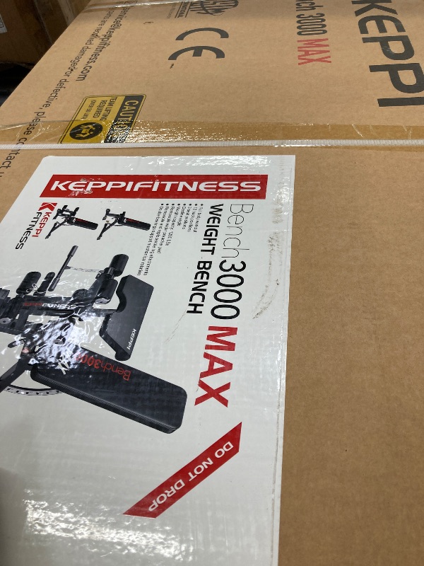 Photo 1 of KeppiFitness Adjustable Weight Bench, Bench3000 MAX Heavy Duty Workout Bench Press with Leg Extension and Preacher Pad for Home Gym Fitness, Flat Incline Decline Sit Up Bench