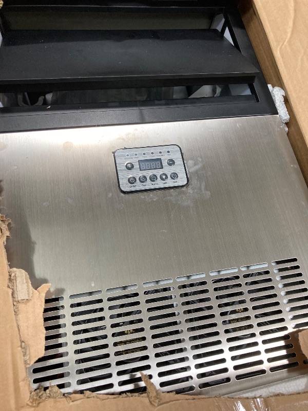 Photo 1 of ****PARTS ONLY****YITAHOME Top Loading Commercial Ice Maker Machine 120LBS with 33LBS Storage Bin, 2 Way Water Inlet, Stainless Steel Ice Maker Under Counter with Ice Scoop, Ice Bucket for Home Bar Office Party
