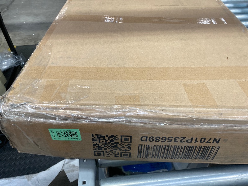 Photo 1 of ***MISSING OTHER BOX****Merax King Size Vintage Country Style Wood Four Poster Platform Bed with 56.9" High Crown-Like Headboard, No Box Spring Needed, Brown