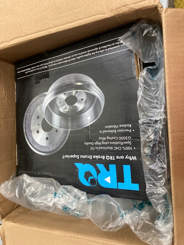 Photo 1 of ***ONLY ONE DRUM***TRQ Brake Drum Set 296-1/2 mm BRA73058 For 20010-2013 Chevy Silverado 1500 Rear