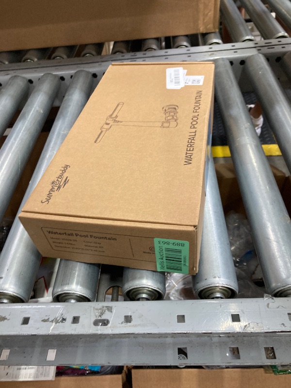 Photo 1 of Pool Fountain for Above and In-Ground Pools, Adjustable Dual Spray Waterfall Sprinkler Cooler for Pool, Swimming Pool Spa Water Fountain, High-Pressure Pool Spray Fountain