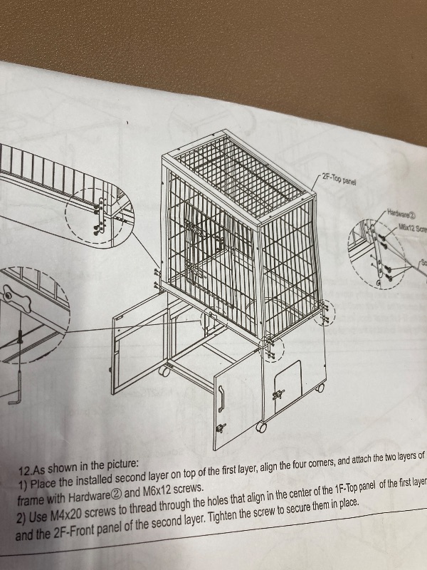 Photo 1 of 
Megidok Furniture Cat Cages Indoor with Wooden Hidden Litter Box Enclosure Built-in Urine Cover Cat Kennel Cat Crates Cat Playpen - Rustic Brown

