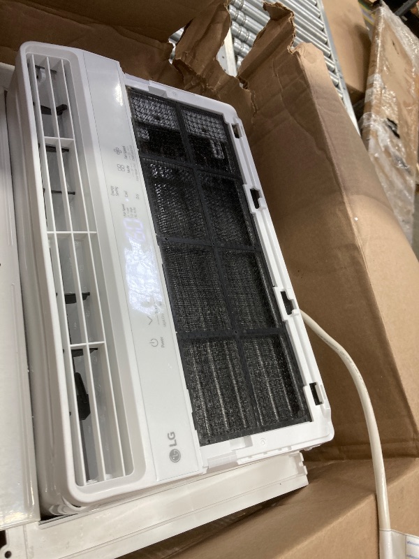 Photo 1 of ***PARTS ONLY***
Frigidaire 5,000 BTU Window-Mounted Air Conditioner, Cools Up to 250 Sq. Ft., Quiet Operation, Effortless Temperature Control, 2 Fan Speeds, Auto Restart, White

It turns on but does not blow air forward.