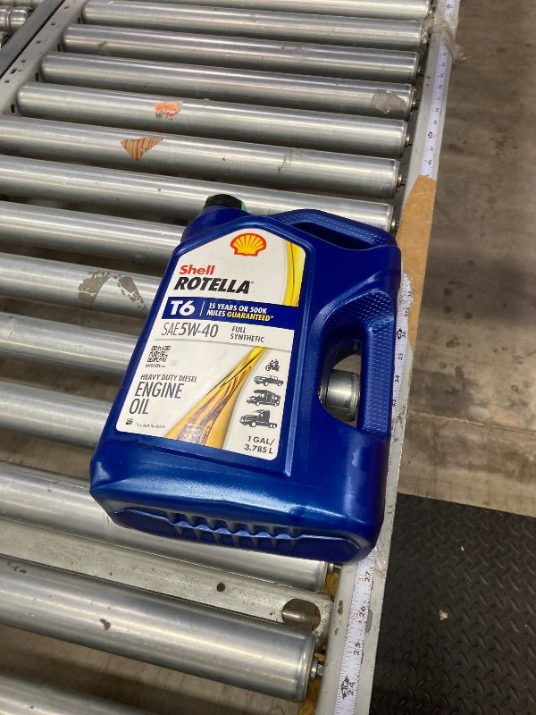 Photo 1 of Shell Rotella T6 Full Synthetic 5W-40 Diesel Engine Oil, 1 Gallon