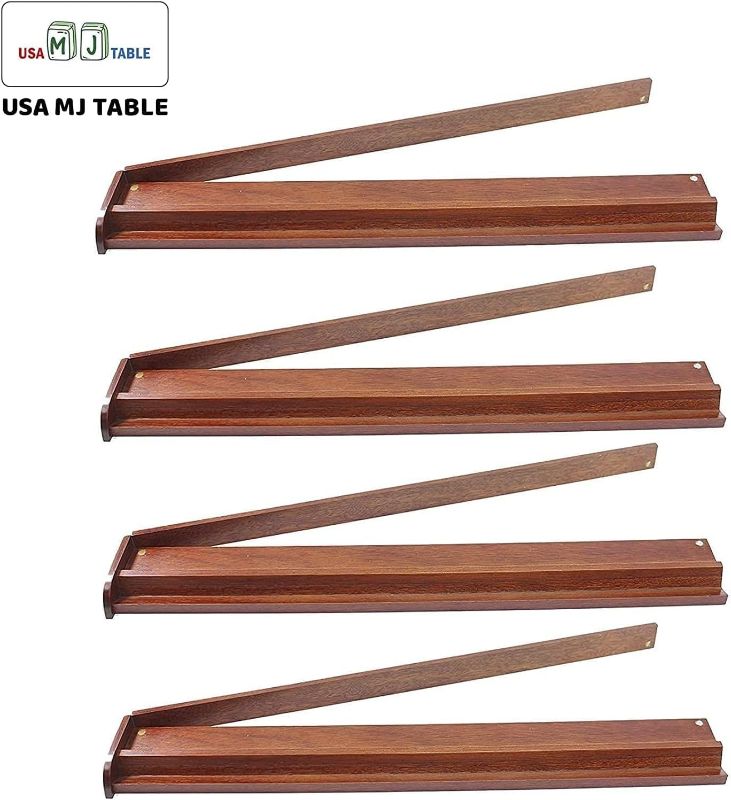 Photo 1 of USA MJ Table Automatic Mahjong Table 36mm American Mahjong Numbered Tiles Foldable Style with 2 Sets of Tiles + 4 Racks Built-in Hard Table Cover